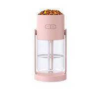 Humidificateur de bureau personnel USB 350 mA 2 W avec veilleuse, humidificateur à ultrasons DC5 V, humidificateur volcanique de 25 à 45 ml/h, petit humidificateur de bureau, purificateur d'air