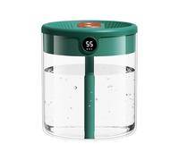 Humidificateur De Chambre À Coucher À Double Pulvérisation - Réservoir De Brume Fraîche De 2 L, Affichage Numérique Automatique, Niveaux De Brume Réglables, Fonctionnement Silencieux Avec Capteur D'hu