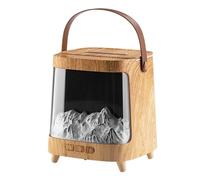 Humidificateur De Cheminée De Contrôle De La Flamme Intelligente, Opérations Silencieuses, 14,9 X 13,2 X 13,2 Cm, Diffuseur D'éclairage De Cheminée, Diffuseur D'huile À Télécommande, USB Powered, Pour