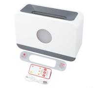 Humidificateur de grande capacité avec télécommande, effet de flamme unique pour une belle ambiance (blanc)