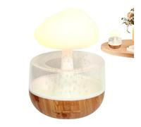 Humidificateur de nuage de pluie, humidificateur à goutte d'eau,Humidificateur d'air de 400 ml de champignons avec 7 couleurs Lumière de nuit à LED | Humidification du bruit blanc pour le salon, chamb