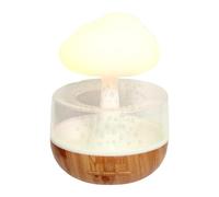 Humidificateur de nuage de pluie, humidificateur à goutte d'eau,Humidificateurs de champignons de 400 ml pour la chambre avec des lumières LED réglables - Humidification du bruit blanc, diffuseur de p