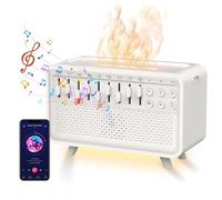 Humidificateur de nuit à bruit blanc - Machine à son blanc - Machine à son de sommeil portable - Machine à son de sommeil portable avec 8 bruits ambiants pour dormir, salon, bureau
