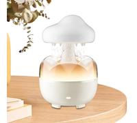 Humidificateur de pluie à nuages | Humidificateur de champignons Cloud de lampe de cascade de la lampe de la | 7 Couleurs Lights Rain Sound avec télécommande, machine d'aromathé