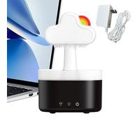 Humidificateur de pluie, diffuseur d'eau de pluie, humidificateur rechargeable, avec lumière LED, diffuseur d'oléomathérapie, suspension de remplissage pour la décoration de la maison