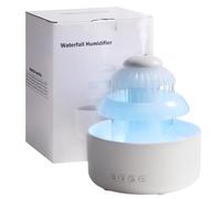 Humidificateur de pluie nuage pour chambre à coucher, humidificateur d'eau ruisselante, lampe cascade, humidificateur de champignon, grande pièce, sons de pluie, humidificateurs d'air pour dormir et