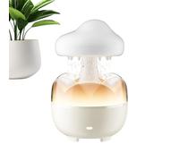 Humidificateur de pluie nuageuse - Diffuseur de gouttes de pluie, lumières d'ambiance LED à 7 couleurs, télécommande | Humidificateur de nuage relaxant avec fonction d'aromathérapie, parfait pour la c
