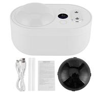 Humidificateur de Projection à Double pulvérisation de 1000ml, humidificateur à atomisation nanométrique de 4000mAh, chargement USB (Blanche)