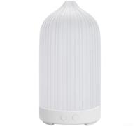 Humidificateur diffuseur d'aromathérapie alimenté par USB avec couleurs de lumière LED réglables, sortie de brume ultra fine pour la maison, le bureau, la chambre à coucher (blanc)