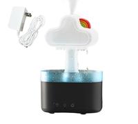 Humidificateur Diffuseur d'Aromathérapie,Humidificateur Rainbow Cloud,Diffuseur d'aromathérapie Rechargeable Rainbow - Humidificateur Goutte d'eau de Dessin Animé, Diffuseur d'Aromathérapie