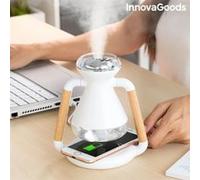 Humidificateur Diffuseur d'Arômes et Chargeur Sans Fil 3 en 1 Misvolt InnovaGoods G