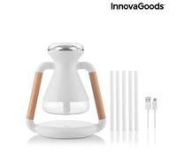 InnovaGoods Humidificateur Diffuseur d'Arômes Misvolt G 3-en-1 Chargeur sans fil silencieux 230 ml