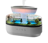 Humidificateur Diffuseur De Gouttes De Pluie, Humidificateur De Pluie De Paysage, Humidificateurs Diffuseurs D'arômes De Gouttes De Pluie À Lumière Colorée avec 7 Lumières Changeantes De Couleur