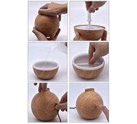 Humidificateur, Diffuseur d'Huiles Essentielles, Mini LED 130ml USB pour Freinds Home(Camel)