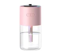 Humidificateur, Diffuseur D'huiles Essentielles Portable Avec Veilleuse Colorée, Mini Humidificateur Rechargeable For La Maison Et Voiture pour l'usine à la maison(Pink)