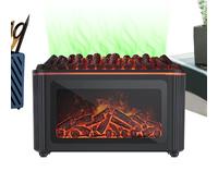 Humidificateur d'incendie - 160 ml Décoration silencieuse à ultrasons avec 7 couleurs de flamme, diffuseur d'huile de flamme, pour chambre à coucher, salle de bain, voiture, spa, yoga, méditation