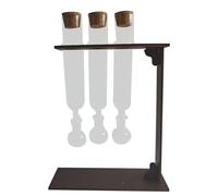 Humidificateur d'injecteur saveur cigare, kit de tube en verre d'infuseur cigare, présentoir base en bois d'aromathérapie fait à la main avec hygromètre et bouchons hermétiques pour cadeau pour hommes