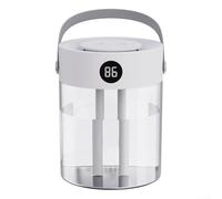 Humidificateur d'une capacité de 3 L avec deux buses pour une meilleure couverture de brume, fonctionne silencieusement avec un design de remplissage facile par le haut et des modes de brume continue