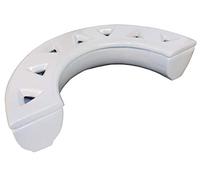 Humidificateur en céramique Metrox (Pour cheminée + poêle, Contenu 450 ml, Couleur crème-blanc, Humidificateur d'air demi-rond) 19994