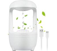 Humidificateur froid à ultrasons - Brume avec refoulement de pulvérisation anti-gravité + design d'éclairage unique, mini humidificateur 4 heures d'arrêt, l'adaptateur doit prendre en charge 5 V-2 A