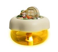 Humidificateur intelligent - 400 ml, portable, design silencieux, éclairage LED doux, compact, répartition de l'humidité avec veilleuse apaisante | Améliorer le climat ambiant