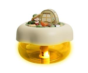 Humidificateur intelligent - 400 ml, portable, design silencieux, éclairage LED doux, compact, répartition de l'humidité avec veilleuse apaisante | Améliorer le climat ambiant