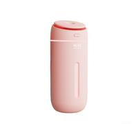 Humidificateur LED avec technologie de purification d'air pour chambre à coucher, maison, bureau, espaces nécessitant de l'humidité et un éclairage calme (rose)