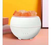 Humidificateur LED compact avec lumière ambiante offrant deux modes d'éclairage flamme et dégradé ainsi que des paramètres de minuterie et d'humidificateur réglables pour un confort amélioré