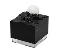 Humidificateur Lune Créative 300ml pour brume Froide Silencieux Diffuseur d'Arôme pour Chambre Bé Bureau Veilleuse LED Minuterie(C)