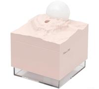 Humidificateur Lune Créative 300ml pour brume Froide Silencieux Diffuseur d'Arôme pour Chambre Bé Bureau Veilleuse LED Minuterie(B)
