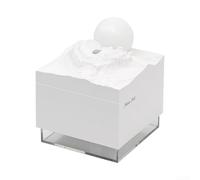 Humidificateur Lune Créative 300ml pour brume Froide Silencieux Diffuseur d'Arôme pour Chambre Bé Bureau Veilleuse LED Minuterie(A)