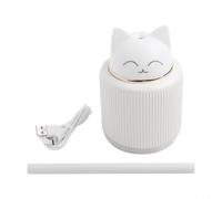 Humidificateur Mini Humidificateur Deux Modes de Brume Mignon Forme de Chat (Blanc)