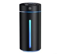 Humidificateur portable à double buse, humidificateur intelligent à double vapeur portable pour voiture, diffuseur d'arômes avec 3 modes de puissance, marche/arrêt automatique