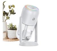 Humidificateur portable - Angle réglable | Mini purificateur d'air USB 280 | Veilleuse colorée, minuterie 4/8 heures, matériau en silicone ABS, pour chambre, bureau, voiture et voyage