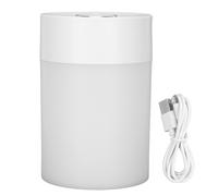 Humidificateur portable, capacité 600 ml, alimentation USB, arrêt automatique, deux niveaux de brumisation, faible niveau sonore, veilleuse, idéal