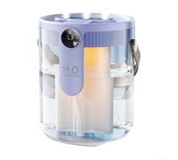Humidificateur portable sans fil de 5 L avec trois réglages de pulvérisation pour une augmentation efficace de l'humidité dans les petites pièces et bureaux (violet)