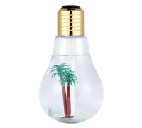 Humidificateur portable USB de 400 ml - Hydratant d'air en forme d'ampoule avec batterie rechargeable, diffuseur de brume ultrasonique et purificateur pour chambre à coucher, bureau, voiture, bureau,