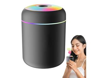 Humidificateur Pour Chambre À Coucher - Rafraîchisseur D'Air Alimenté Par USB Avec Lumière - Humidificateur De Chambre 180 mL Pour Adultes - pour Sous-sol Salle de Bain d'Voiture Salon
