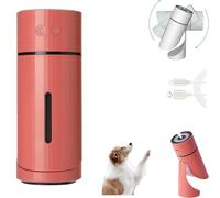 Humidificateur pour chien, humidificateur portable mini, humidificateurs personnels USB pour bureau, 100% sans danger pour les animaux avec fonctionnement ultra-silencieux (Rouge,Modèle USB)