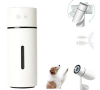 Humidificateur pour chien, humidificateur portable mini, humidificateurs personnels USB pour bureau, 100% sans danger pour les animaux avec fonctionnement ultra-silencieux (Blanc,Modèle à piles)