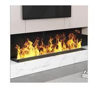 Humidificateur pour foyer à vapeur d’eau intérieur Led intégré - flamme atomisée 3D réaliste, contrôle Intelligent - entrée/sortie d’eau automatique (120cm/47.2in)