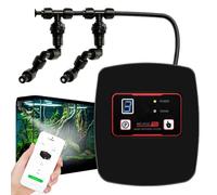 Humidificateur pour reptiles, système de brumisation intelligent avec contrôle de synchronisation intelligent et buse réglable à 360 ° pour plantes tropicales et amphibiens