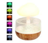 Humidificateur type champignon - Mini diffuseur d'aromathérapie, vaporisateur à vapeur froide | Humidificateur Rain Cloud, pulvérisateur à vapeur Raindrop, lumière, capacité de 400 ml, idéal