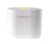 Humidificateur ultra silencieux de 1200 ml avec triple pulvérisation et lumières LED colorées, grande capacité, fonction minuterie, fonctionnement silencieux pour chambre à coucher, salon (blanc)