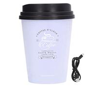 Humidificateur USB 300ml, tasse à café, faible bruit, arrêt automatique, Compact, léger, peu encombrant, Mini humidificateur pour voiture, maison, bureau (Violet)