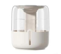 Humidificateur USB 6 8L avec double brume et pulvérisation, veilleuse et affichage numérique pour une humidité de l'air réglable dans la chambre ou le bureau (beige)