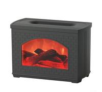 Humidificateur USB au design innovant de flamme simulée qui allie parfaitement fonctionnalité et esthétique dans votre maison (noir)