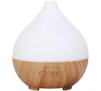 Humidificateur USB-C 140 ml avec fonction d'aromathérapie et transfert d'eau Motif grain de bois pour une utilisation en intérieur (A)