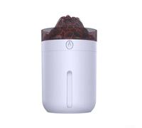 Humidificateur USB de bureau de 330 ml, humidificateur portable pour voiture, humidificateur de brume avec deux modes de pulvérisation, pour la maison, le bureau, la voiture (fissure blanche)