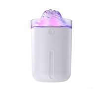 Humidificateur USB de bureau de 330 ml, humidificateur portable pour voiture, humidificateur de brume avec deux modes de pulvérisation, pour la maison, le bureau, la voiture (montagne de neige blanche